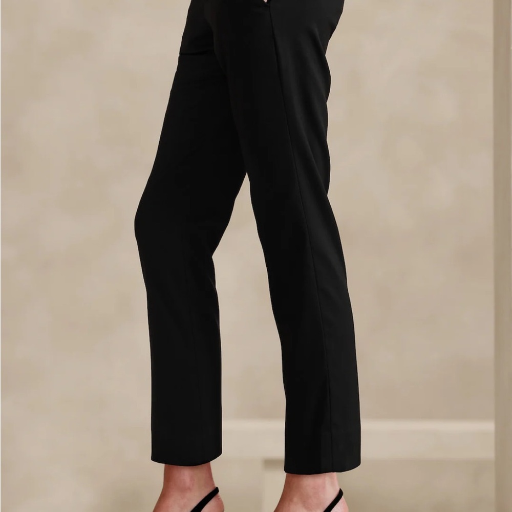Banana Republic Factory Black Pantsuit Tailored Ankle-Length